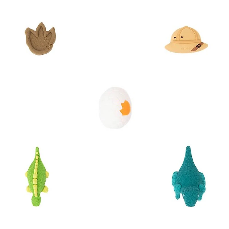 Crocs Jibbitz&trade 3D Dinosaur Shoe Charms 5 Pack - Multicolor