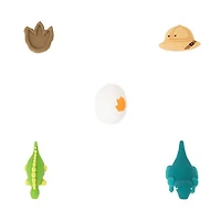 Crocs Jibbitz&trade 3D Dinosaur Shoe Charms 5 Pack - Multicolor