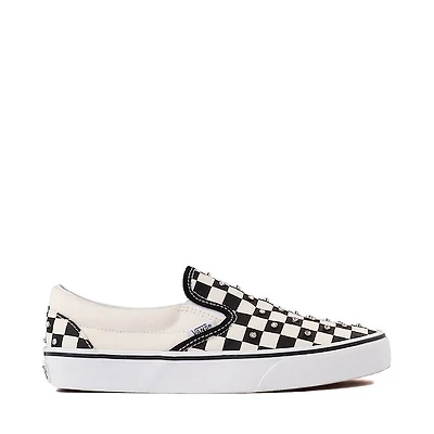 Vans Classic Slip-On Rhinestone Checkerboard Skate Shoe - Black / White