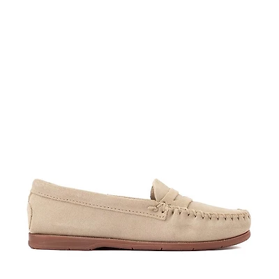 Womens Minnetonka Mellony Penny Loafer - Stone