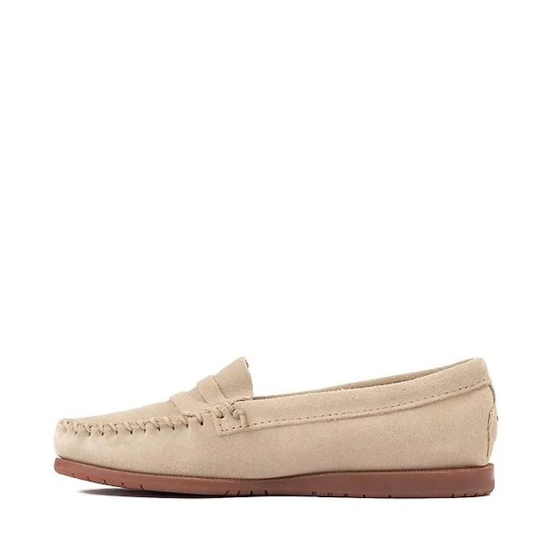 Womens Minnetonka Mellony Penny Loafer - Stone