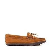 Womens Minnetonka Tie Tread Moccasin - Brown