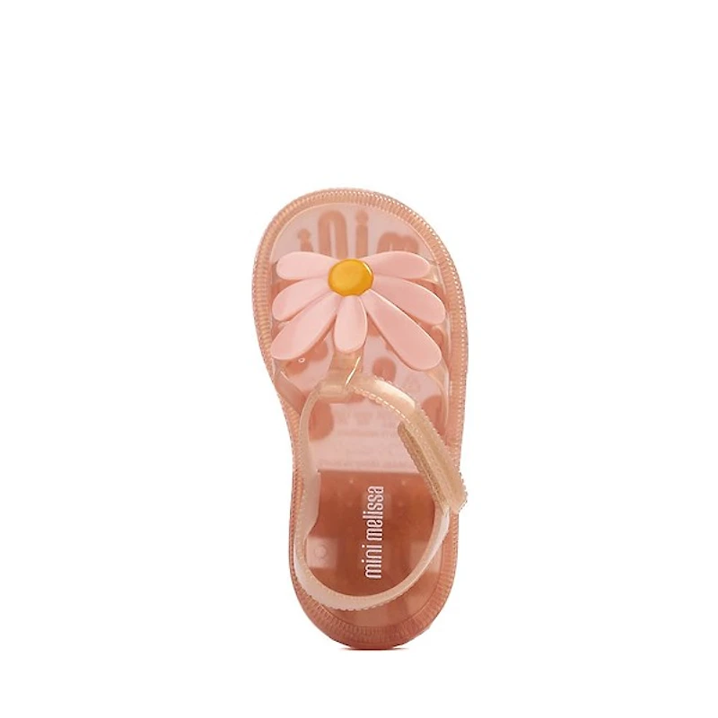 Mini Melissa Hip Bloomy Sandal - Toddler / Little Kid - Pearly Brown