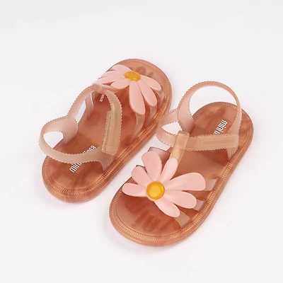 Mini Melissa Hip Bloomy Sandal - Toddler / Little Kid Pearly Brown