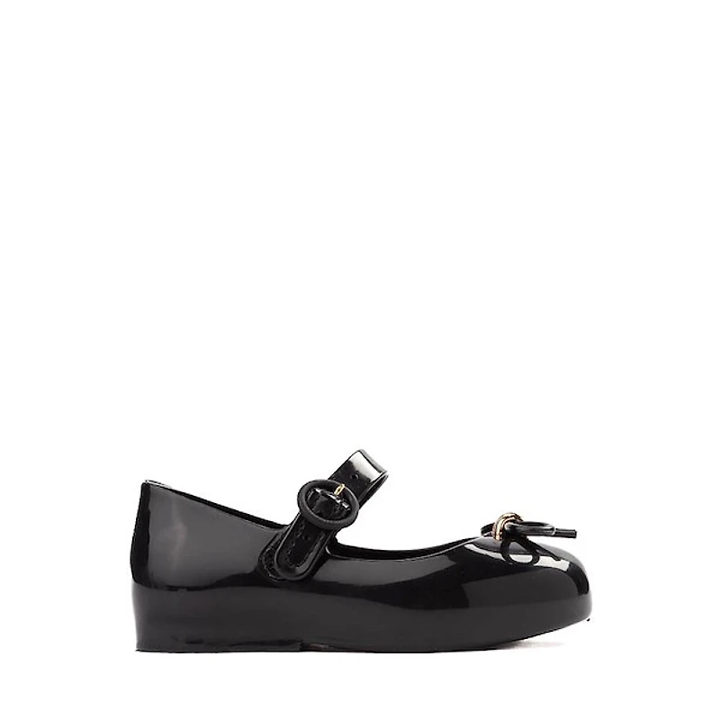 Mini Melissa Sweet Love Ballet Flat - Toddler / Little Kid Black