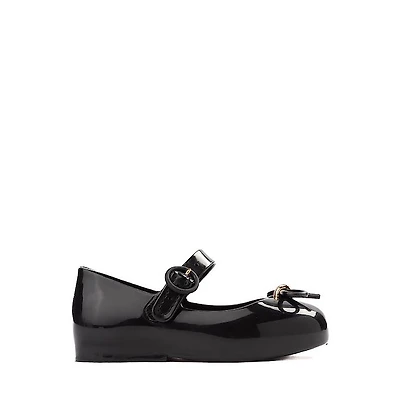 Mini Melissa Sweet Love Ballet Flat - Toddler / Little Kid Black