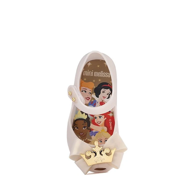 Mini Melissa + Disney Ultragirl Princess Ballet Flat - Toddler / Little Kid Metallic Beige