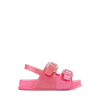Mini Melissa Cozy Sandal - Toddler / Little Kid Pink Glitter