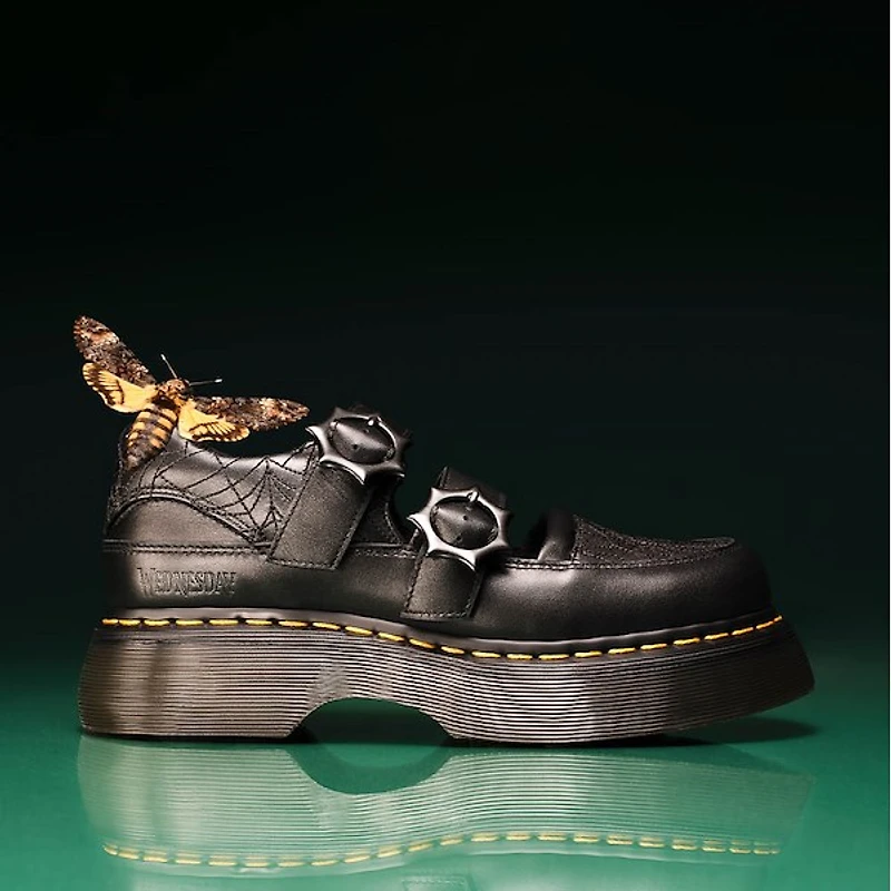 Womens Dr. Martens x Wednesday Buzz Mary Jane Casual Shoe - Black