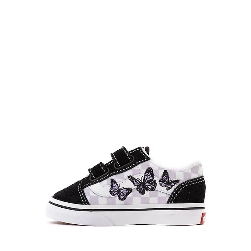 Vans Old Skool V Butterflies Skate Shoe - Baby / Toddler Black Lilac Mist