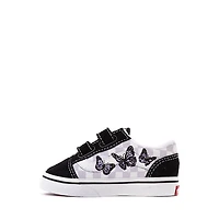 Vans Old Skool V Butterflies Skate Shoe - Baby / Toddler Black Lilac Mist