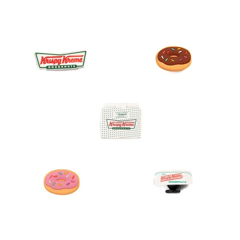 Krispy Kreme Crocs Jibbitz&trade Shoe Charms 5 Pack - Multicolor