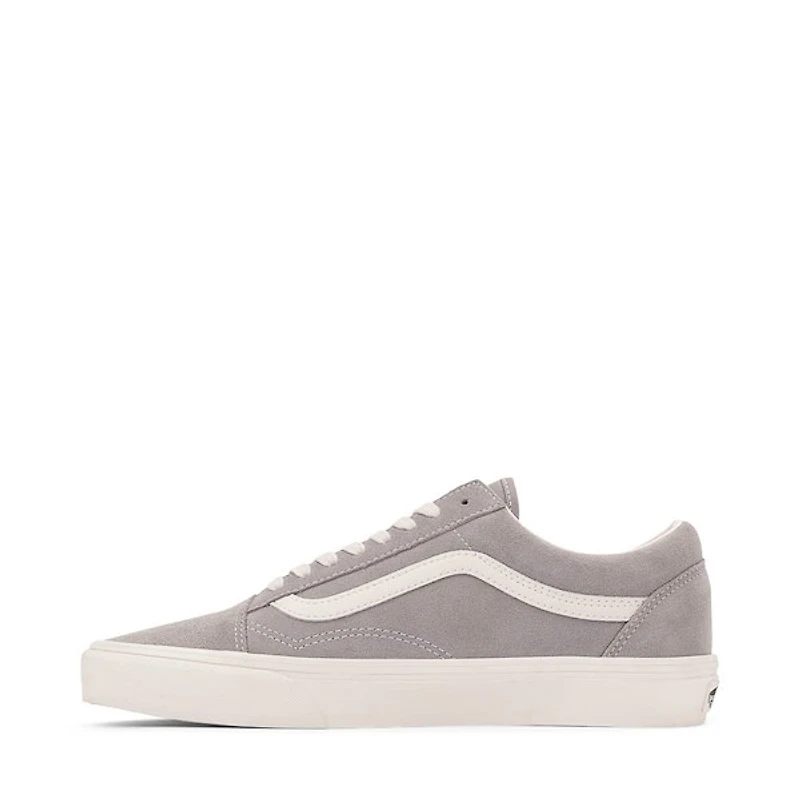 Vans Old Skool Pig Suede Skate Shoe - Drizzle / Marshmallow