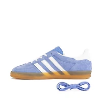 Womens adidas Gazelle Indoor Athletic Shoe - Blue Fusion / White Gold Metallic