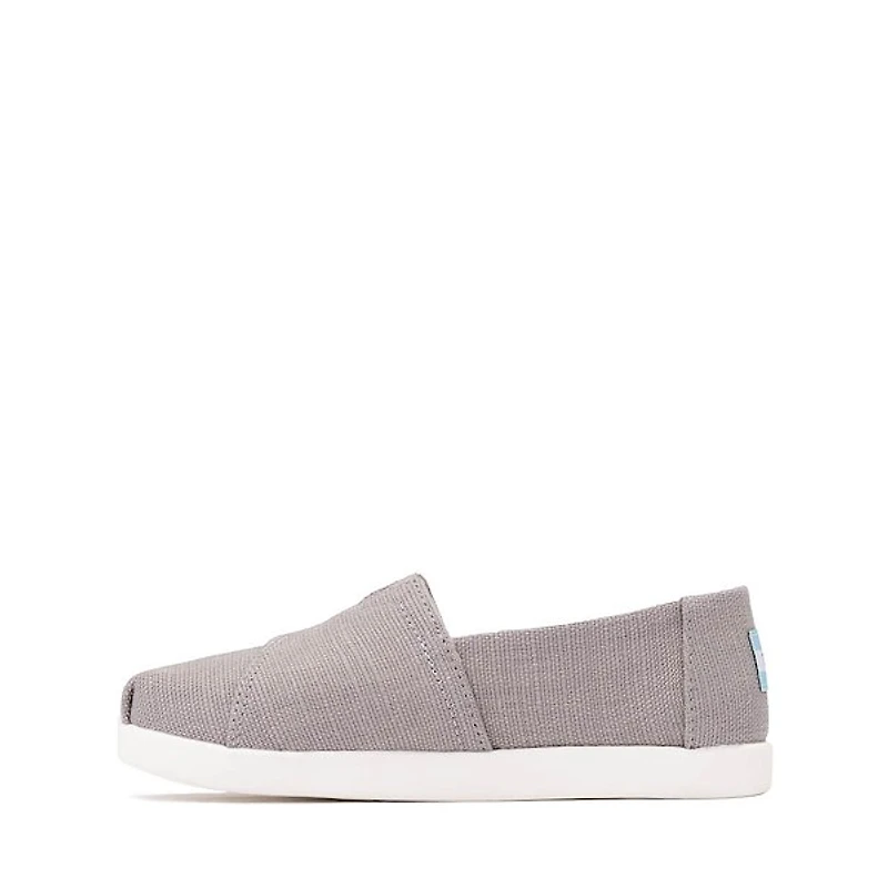 TOMS Alpargata Slip-On Casual Shoe - Little Kid / Big Kid - Drizzle Grey