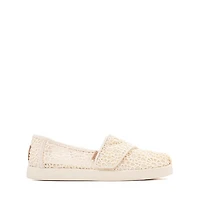 TOMS Alpargata Crochet Slip-On Casual Shoe