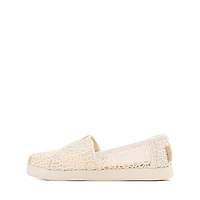 TOMS Alpargata Crochet Slip-On Casual Shoe