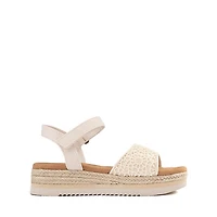 TOMS Diana Crochet Platform Sandal - Little Kid / Big Natural