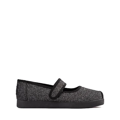 TOMS Nora Mary Jane Casual Shoe - Little Kid / Big Black Iridescent Glimmer