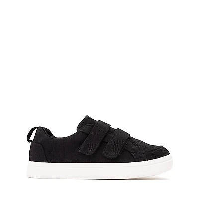 TOMS Cruz Double Strap Sneaker - Little Kid / Big Black