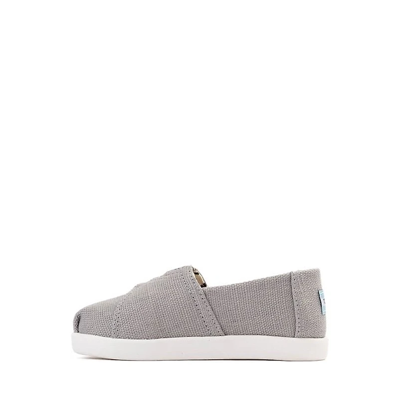 TOMS Alpargata Slip-On Casual Shoe - Baby / Toddler / Little Kid - Drizzle Grey