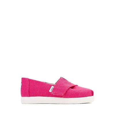 TOMS Alpargata Slip-On Casual Shoe - Baby / Toddler / Little Kid - Fuchsia