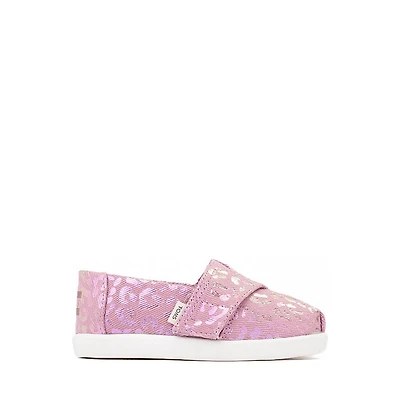 TOMS Alpargata Slip-On Casual Shoe - Baby / Toddler / Little Kid - Cosmic Pink / Iridescent Leopard