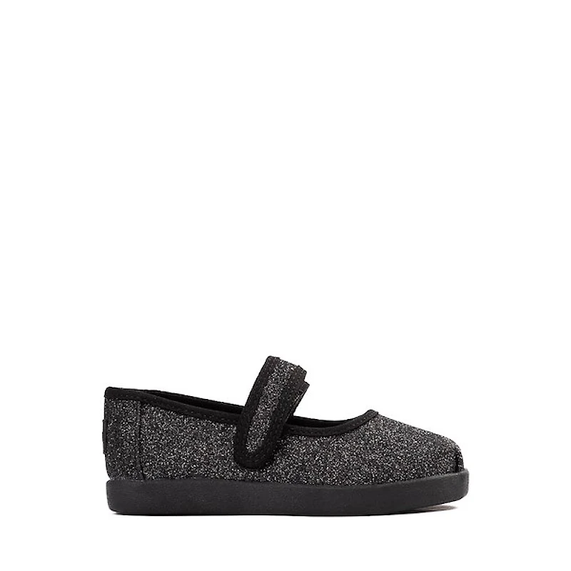 TOMS Nora Mary Jane Casual Shoe - Baby / Toddler Little Kid Black Iridescent Glimmer