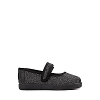 TOMS Nora Mary Jane Casual Shoe - Baby / Toddler Little Kid Black Iridescent Glimmer