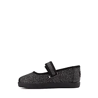 TOMS Nora Mary Jane Casual Shoe - Baby / Toddler Little Kid Black Iridescent Glimmer