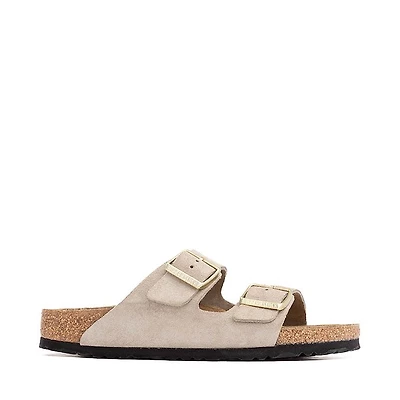 Womens Birkenstock Arizona Slide Sandal - Shimmering Taupe