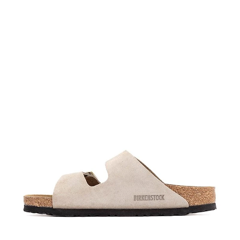 Womens Birkenstock Arizona Slide Sandal - Shimmering Taupe