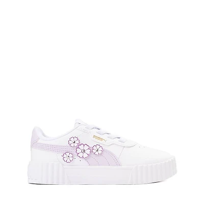 PUMA Carina 3.0 First Blossom Athletic Shoe - Little Kid / Big White Lilac Frost