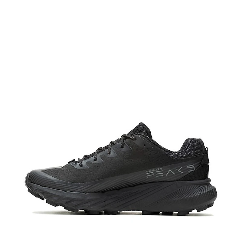 Mens Merrell Agility Peak 5 Running Shoe - Black