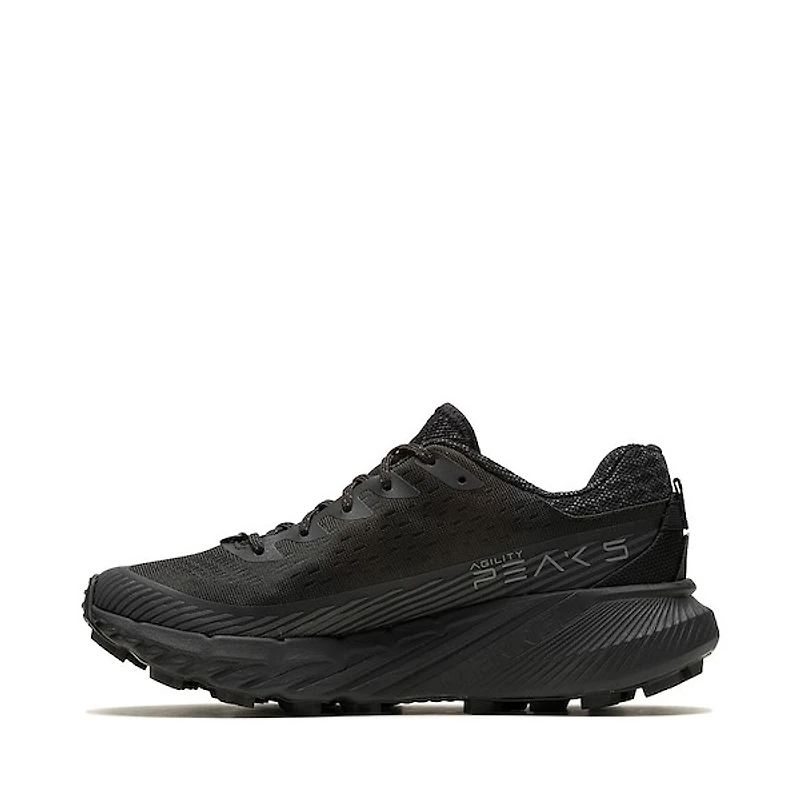 Womens Merrell Agility Peak 5 Running Shoe - Black / Black