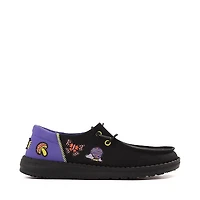 Womens HEYDUDE Wendy Funk Slip-On Casual Shoe - Black / Psychedelic Patches