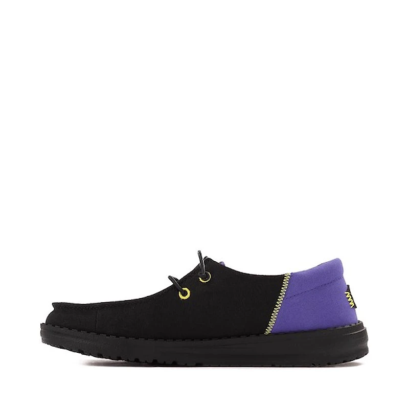 Womens HEYDUDE Wendy Funk Slip-On Casual Shoe - Black / Psychedelic Patches