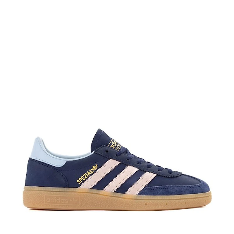 Womens adidas Handball Spezial Athletic Shoe - Dark Blue / Wonder Quartz Clear Sky