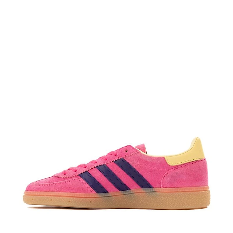Womens adidas Handball Spezial Athletic Shoe - Lucid Pink / Collegiate Purple Almost Yellow