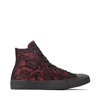 Converse Chuck Taylor All Star High-Top Dressed Up Lace Overlay Sneaker - Black / Park Red