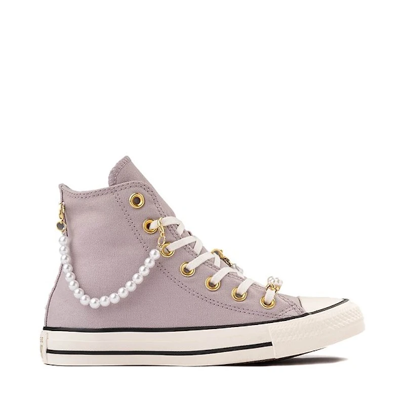 Converse Chuck Taylor All Star High-Top Dressed Up Pearls & Lace Sneaker - Frozen Thistle
