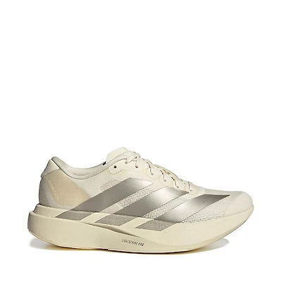 Womens adidas Adizero EVO SL Athletic Shoe - Wonder White / Cyber Metallic Warm Vanilla
