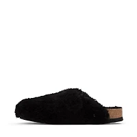 Womens Birkenstock Boston Big Buckle Shearling Clog - Black Gold