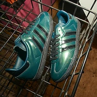 Womens adidas Samba OG Athletic Shoe - Aurora Ivy / Core Black Silver Metallic