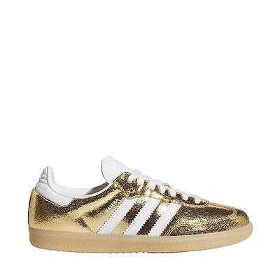 Womens adidas Samba OG Athletic Shoe - Gold Metallic / White Core