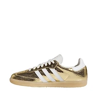 Womens adidas Samba OG Athletic Shoe - Gold Metallic / White Core