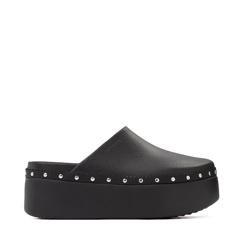 Womens Crocs Dylan Platform Studded Clog - Black