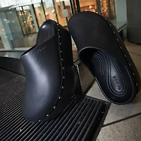 Womens Crocs Dylan Platform Studded Clog - Black