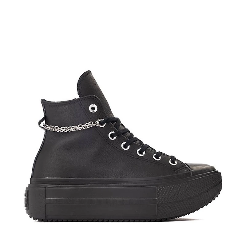 Converse Chuck Taylor All Star Lift Double Stack Girli-tude High-Top Sneaker - Black Monochrome