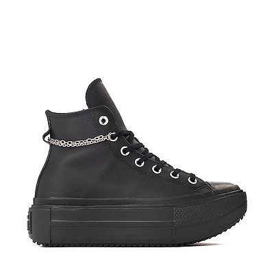 Converse Chuck Taylor All Star Lift Double Stack Girli-tude High-Top Sneaker - Black Monochrome